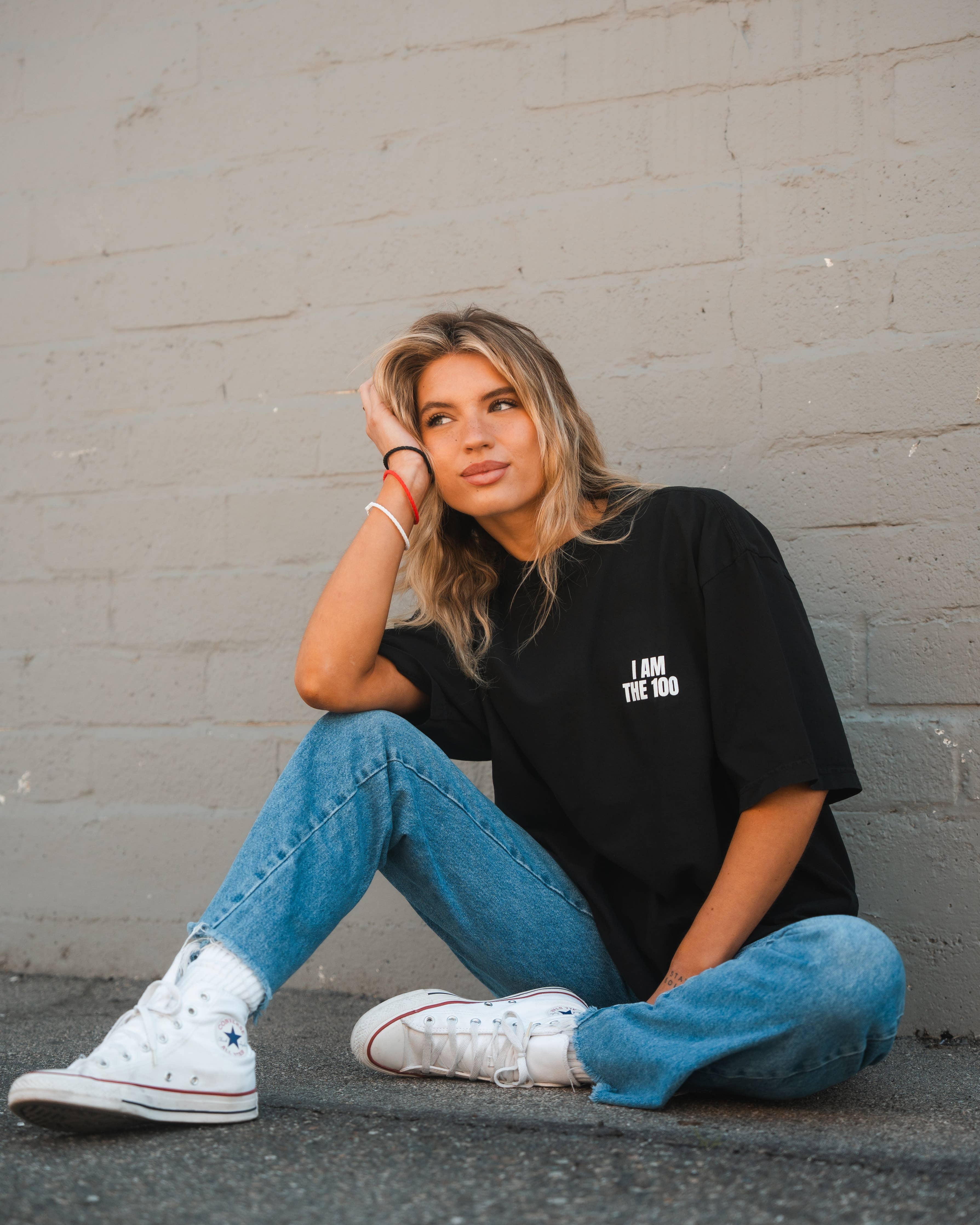 I AM THE 100 - Black Tee