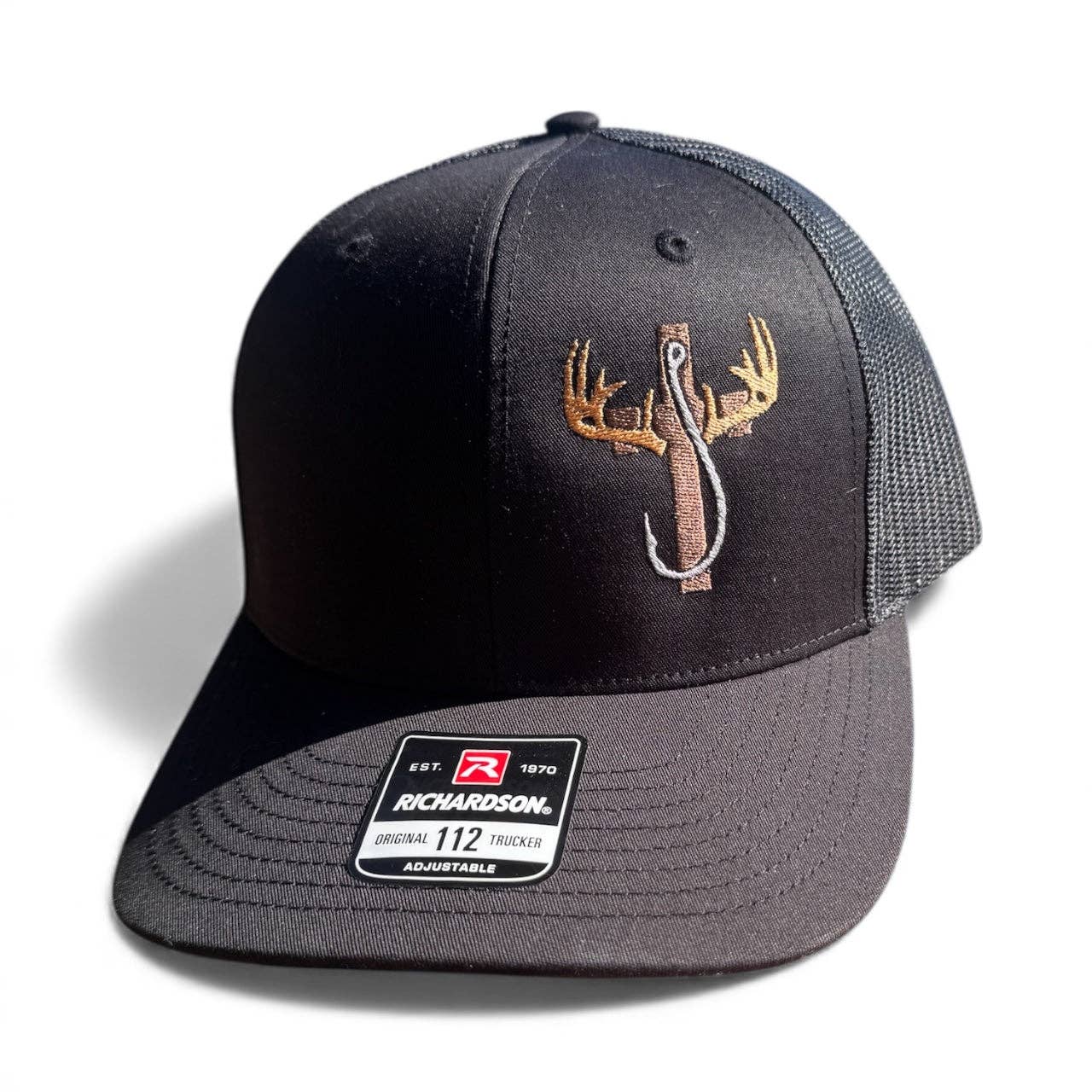 Hunters Cross Outdoorsman Hat — Embroidered Richardson Trucker