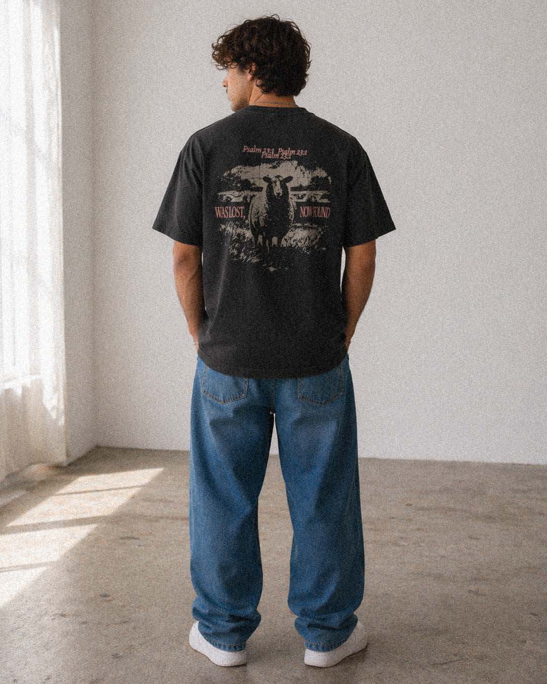 “Was Lost, Now Found” Tee — Black