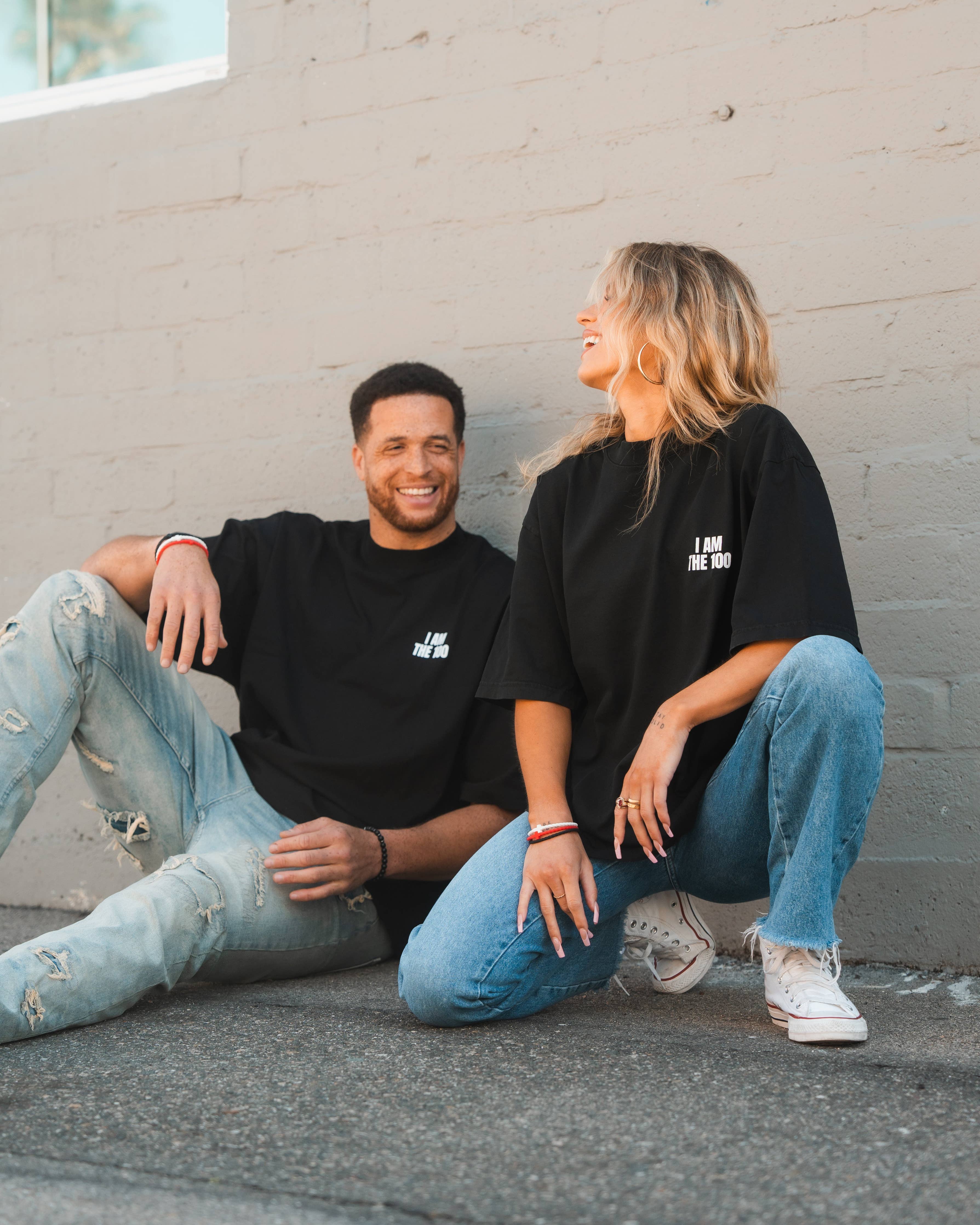 I AM THE 100 - Black Tee