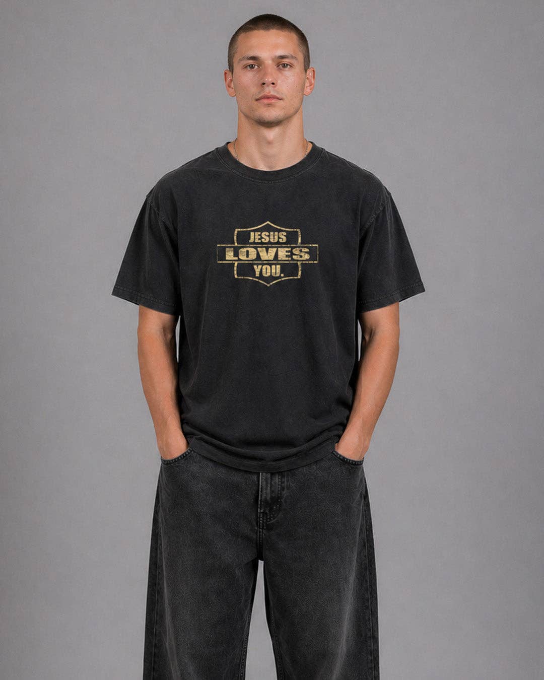 “Raised to Life” Comfort Colors Tee — Vintage Black