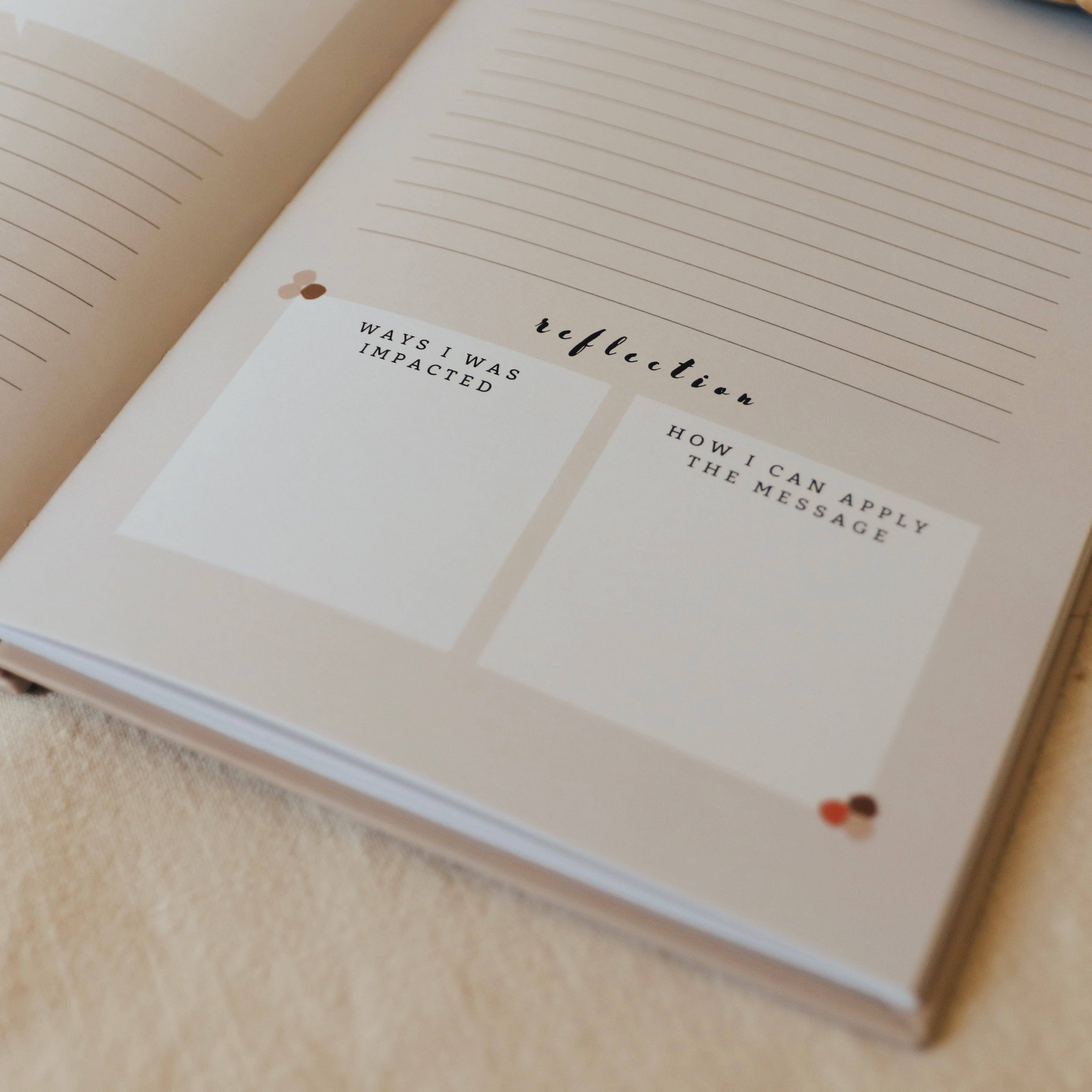 Church Notes Journal – Hardcover (Colorful Guided Edition)