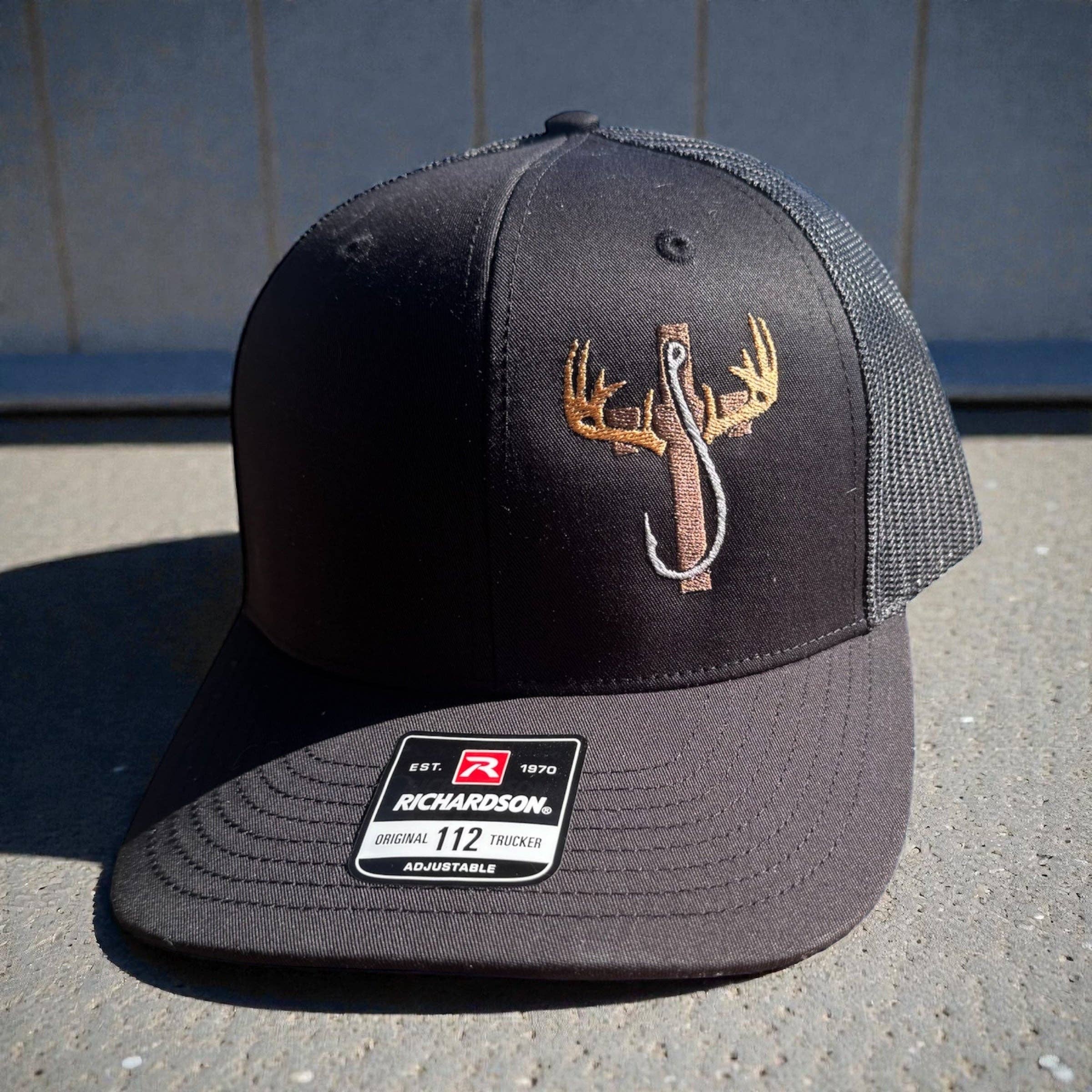 Hunters Cross Outdoorsman Hat — Embroidered Richardson Trucker
