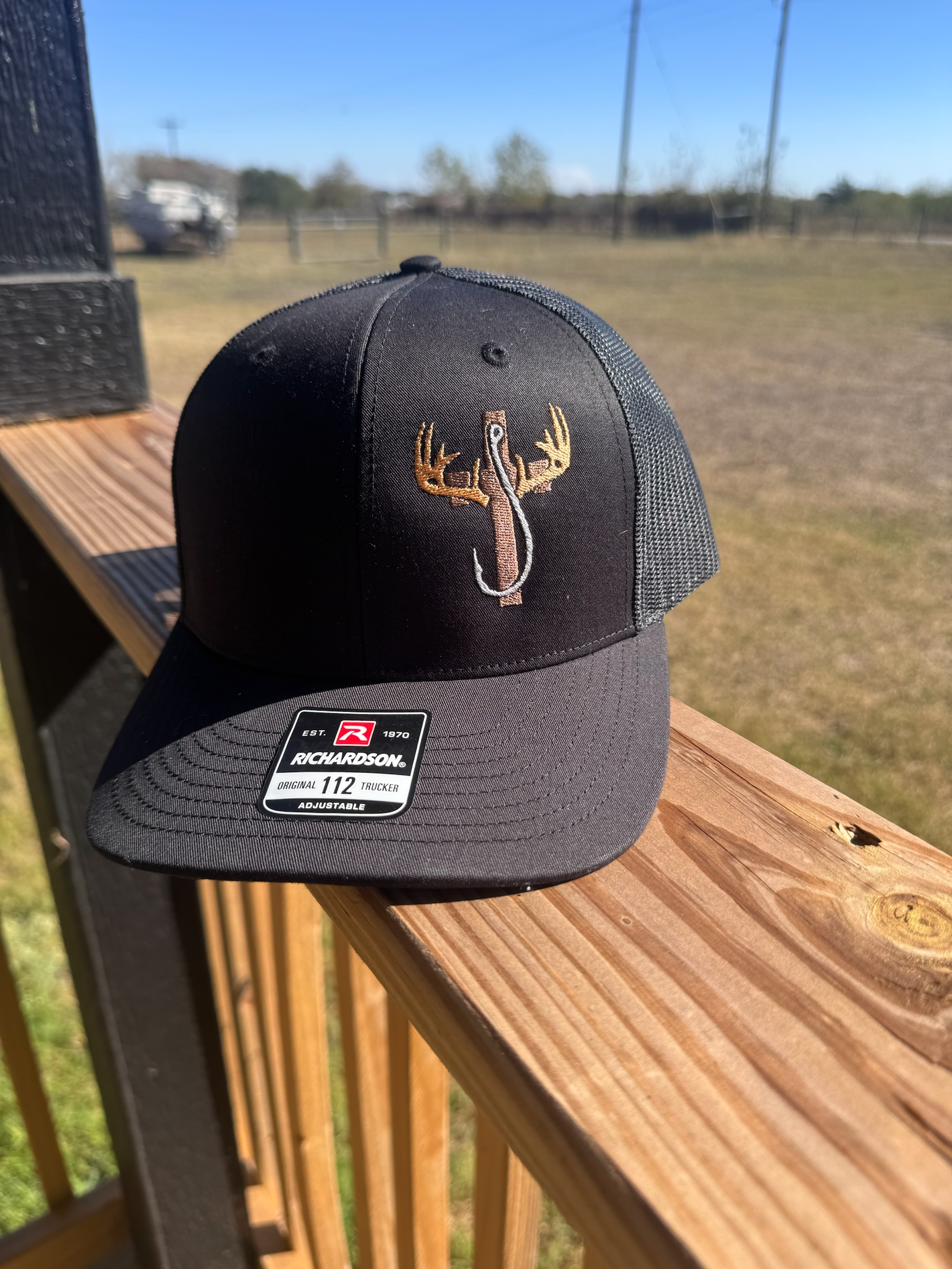 Hunters Cross Outdoorsman Hat — Embroidered Richardson Trucker