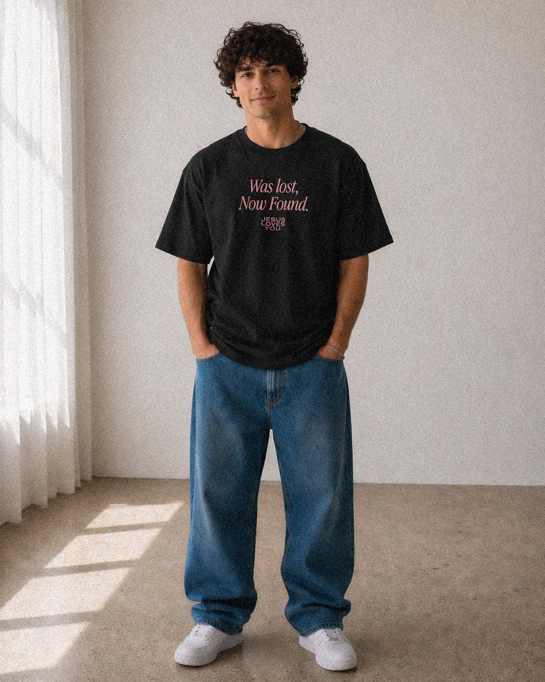 “Was Lost, Now Found” Tee — Black