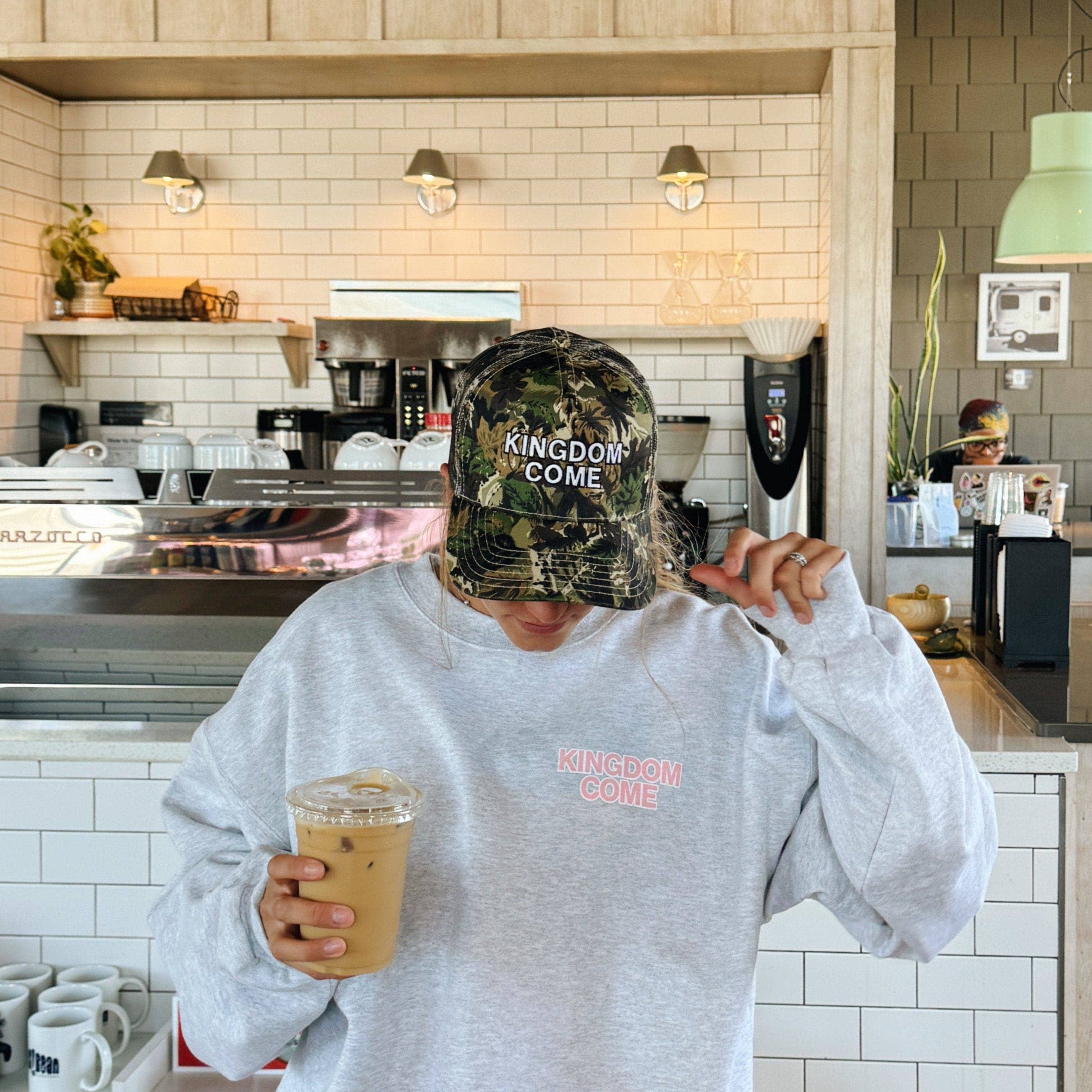 "KINGDOM COME" EMBROIDERED TRUCKER HAT | CAMO