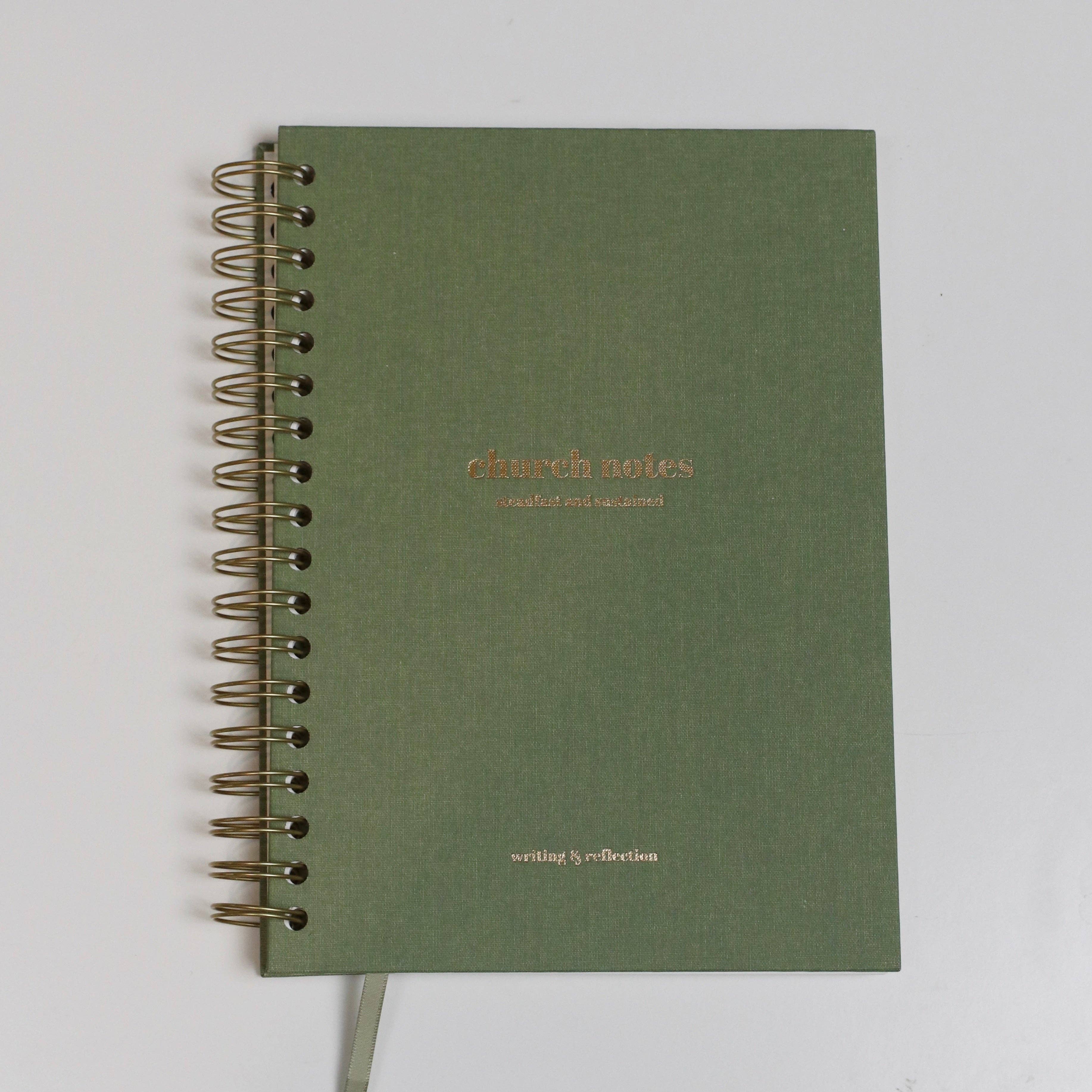 Church Notes Journal - Sage Green